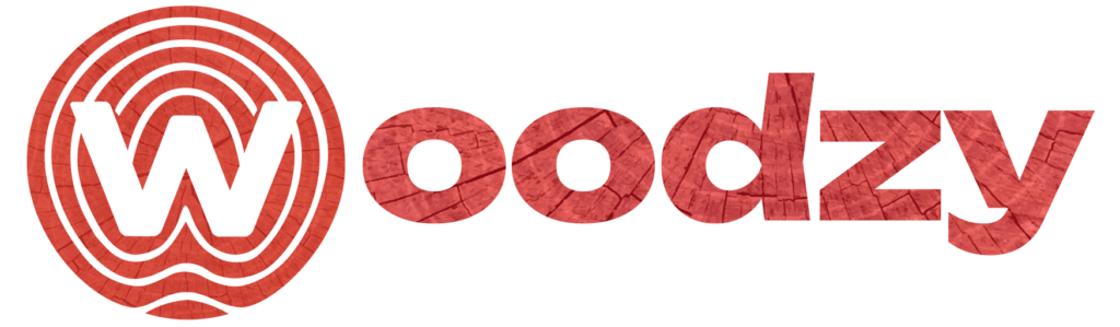 logo woodzy name rouge