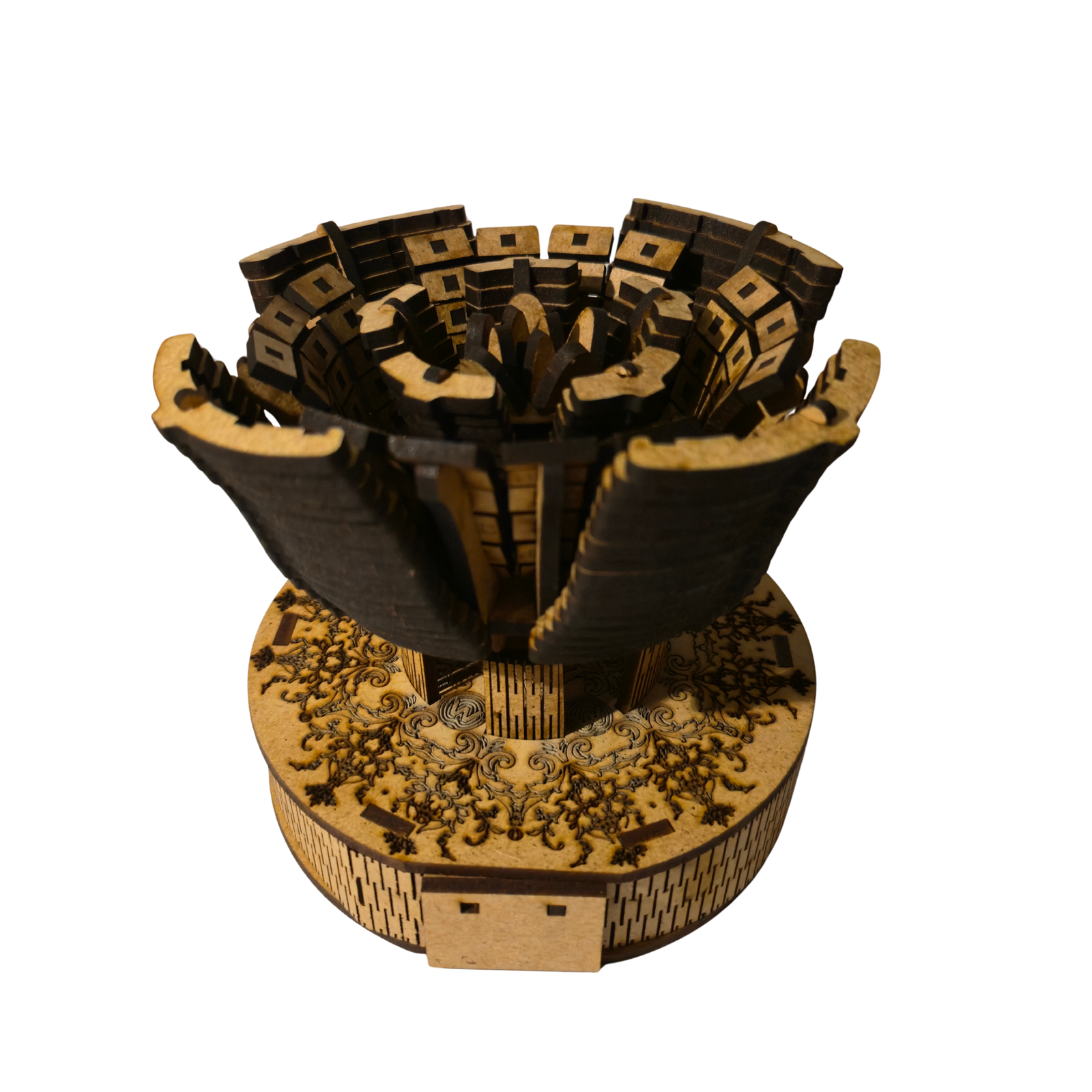 coffret woodzy : rose bois & socle gravé coffret woodzy : rose bois & socle gravé