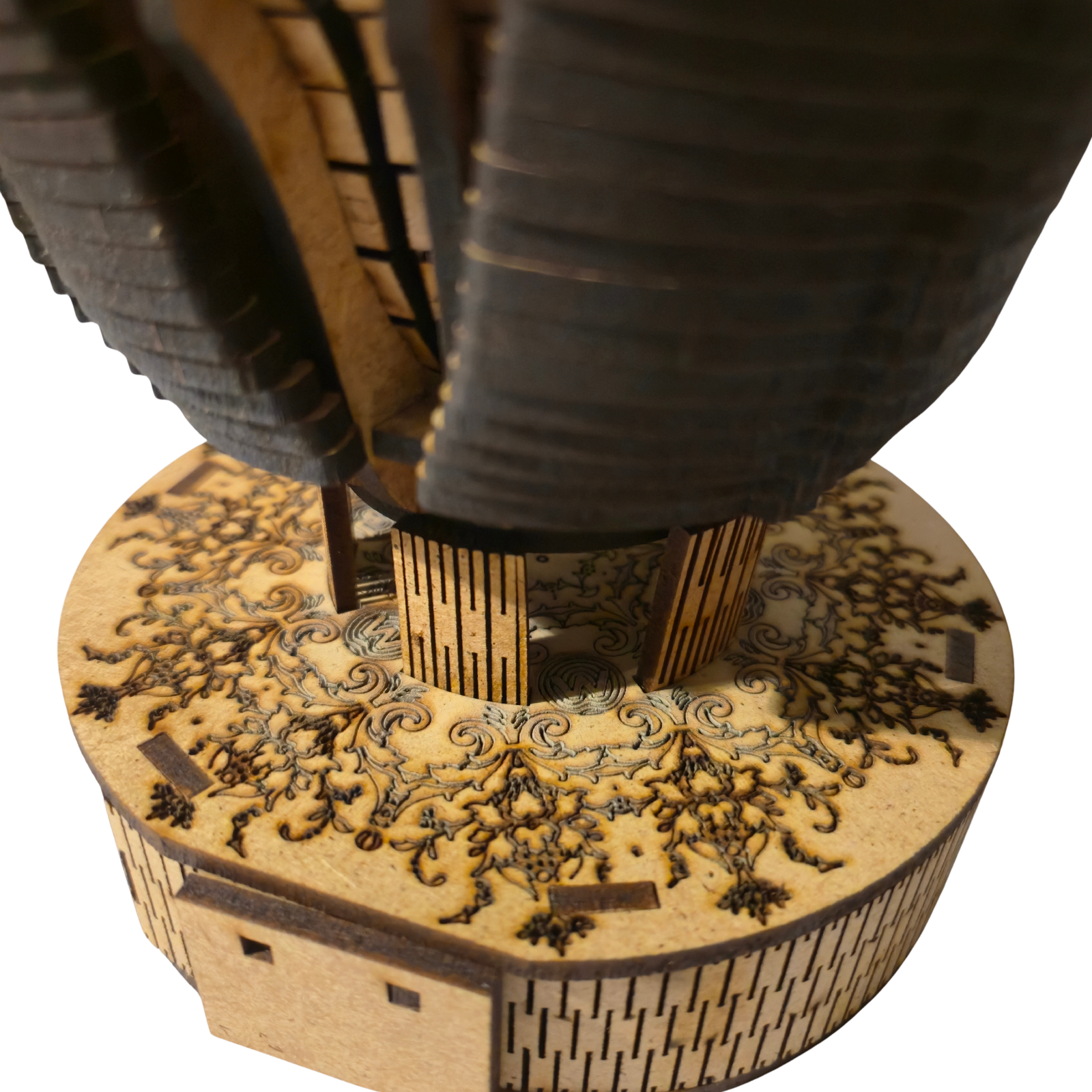 coffret woodzy : rose bois & socle gravé coffret woodzy : rose bois & socle gravé