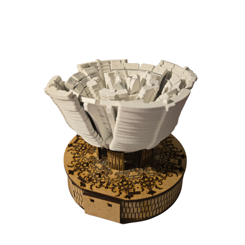 coffret woodzy : rose bleue & socle gravé (copie)
