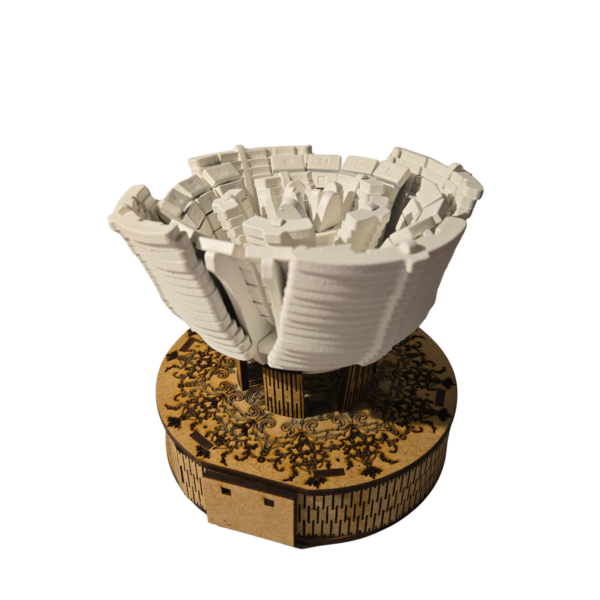 coffret woodzy : rose bleue & socle gravé (copie)