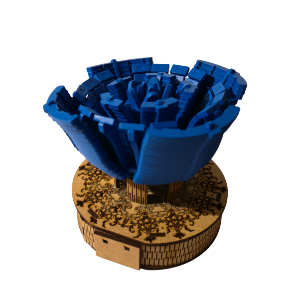coffret woodzy : rose rouge & socle gravé (copie)