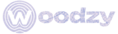logo woodzy name blue